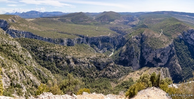 20230923-047 8592-Gorges du Verdon Belvedere de la gorge de Guegues Le Canyon de l'Artuby Pano